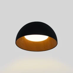 Lámpara de techo LED CCT 12W - Efecto madera - ø35cm