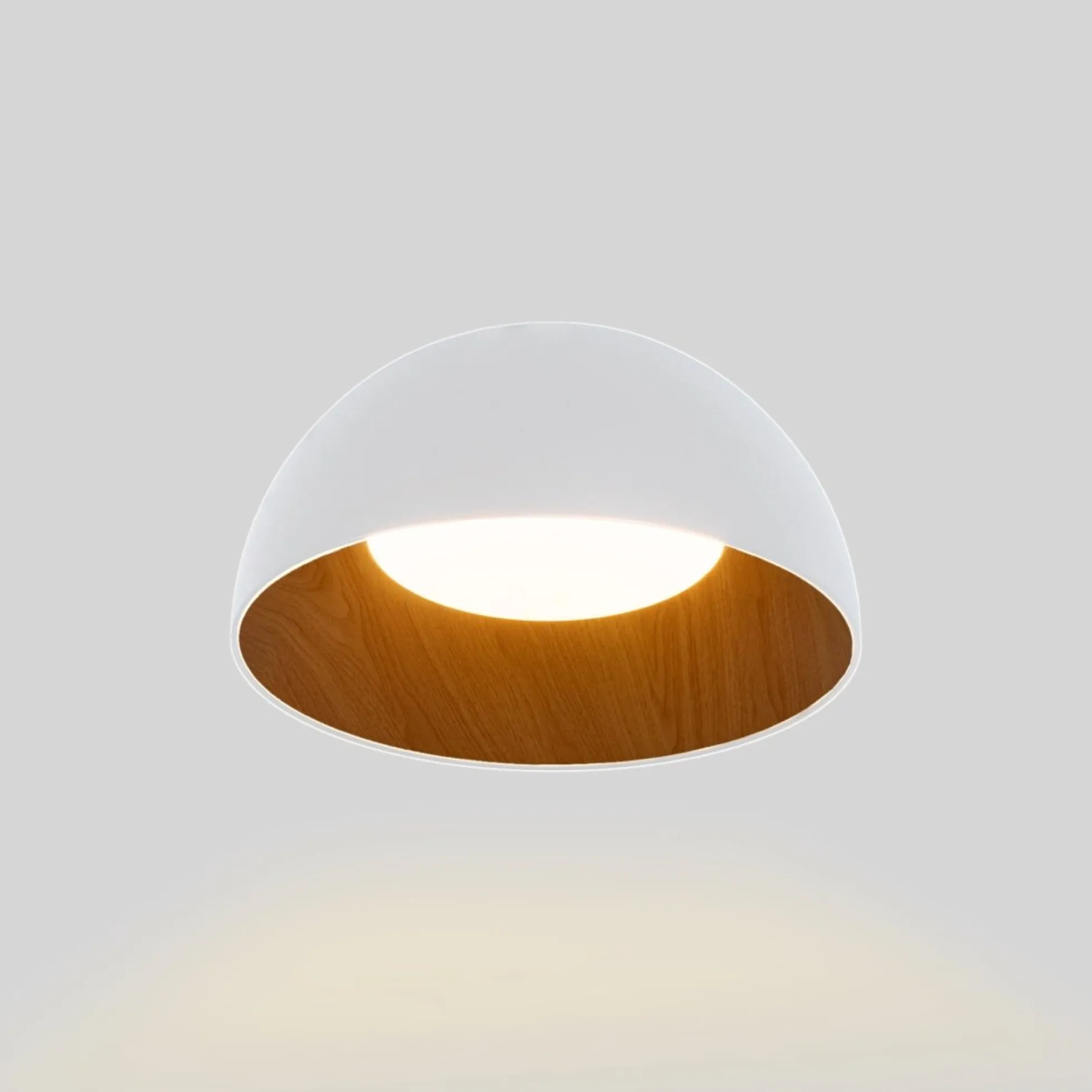 Lámpara de techo LED CCT 12W - Efecto madera - ø35cm