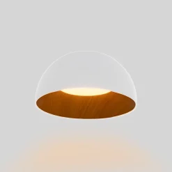 Lámpara de techo LED CCT 12W - Efecto madera - ø35cm