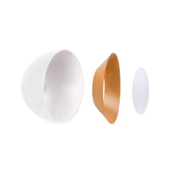 Lámpara de techo LED CCT 12W - Efecto madera - ø35cm
