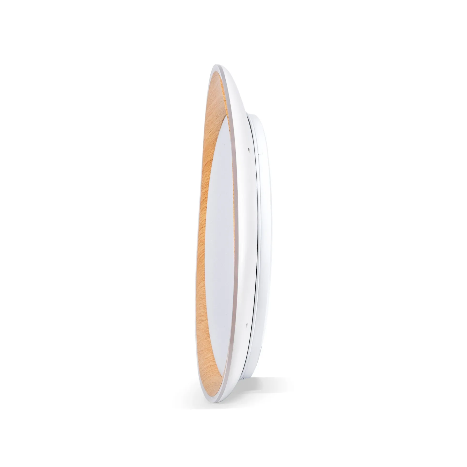 Lámpara de techo LED tipo plafón CCT 24W - Efecto madera - Ø45cm