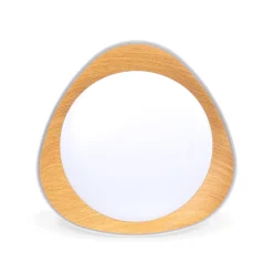 Lámpara de techo LED tipo plafón CCT 24W - Efecto madera - Ø45cm