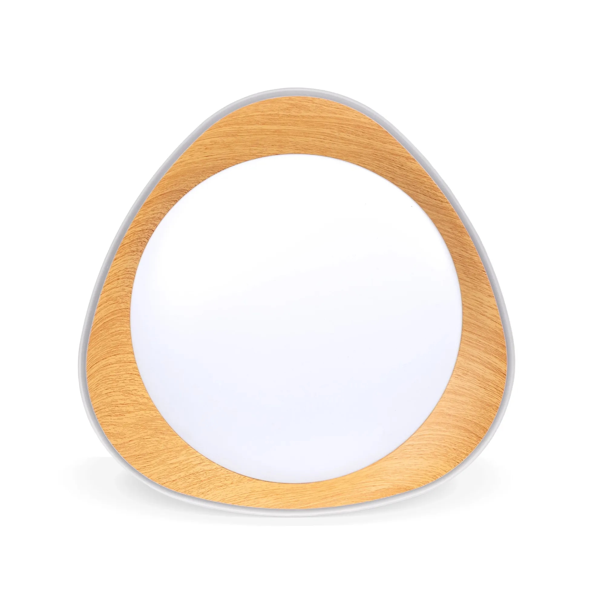 Lámpara de techo LED tipo plafón CCT 24W - Efecto madera - Ø45cm