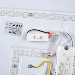Lámpara de techo LED tipo plafón CCT 24W - Efecto madera - Ø45cm