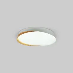 Lámpara de techo LED tipo plafón CCT 24W - Efecto madera - ø40cm - IP22