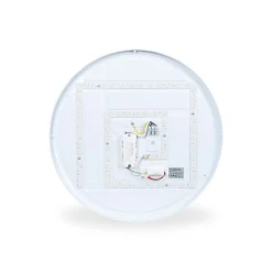 Lámpara de techo LED tipo plafón CCT 24W - Efecto madera - ø40cm - IP22