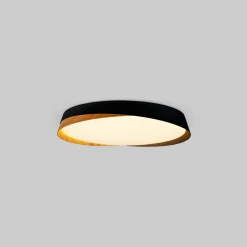 Lámpara de techo LED tipo plafón CCT 24W - Efecto madera - ø40cm - IP22