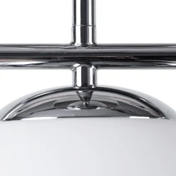Lámpara de techo triple bolas cristal 