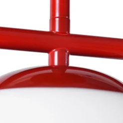 Lámpara de techo triple bolas cristal 