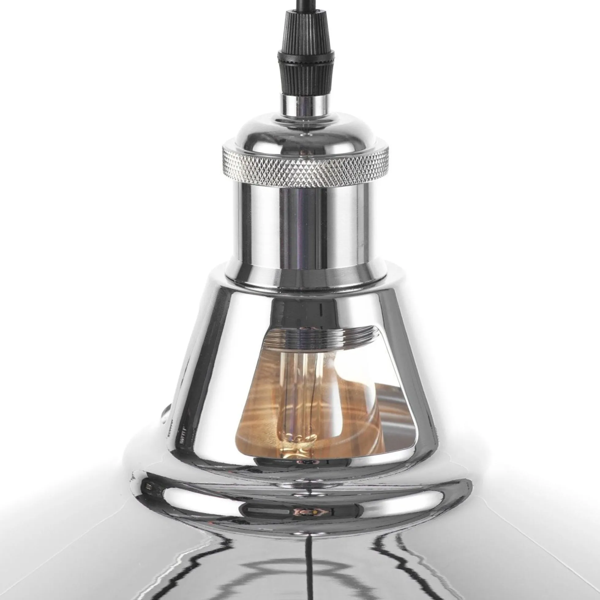 Lámpara industrial retro colgante "MANACOR" con cúpula de metal