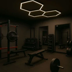 Lámpara LED hexagonal - 6500K - 3 hexágonos - 44cm