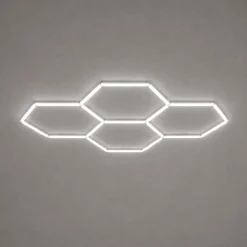 Lámpara LED hexagonal - 6500K - 4 hexágonos - 440cm