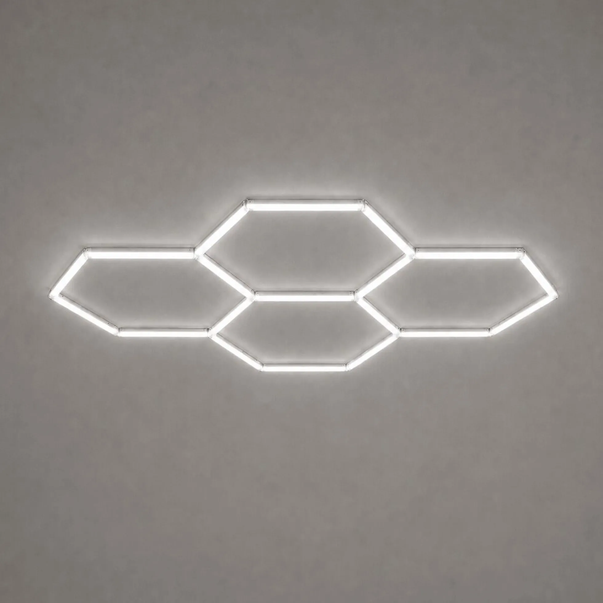 Lámpara LED hexagonal - 6500K - 4 hexágonos - 440cm