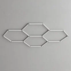 Lámpara LED hexagonal - 6500K - 4 hexágonos - 440cm
