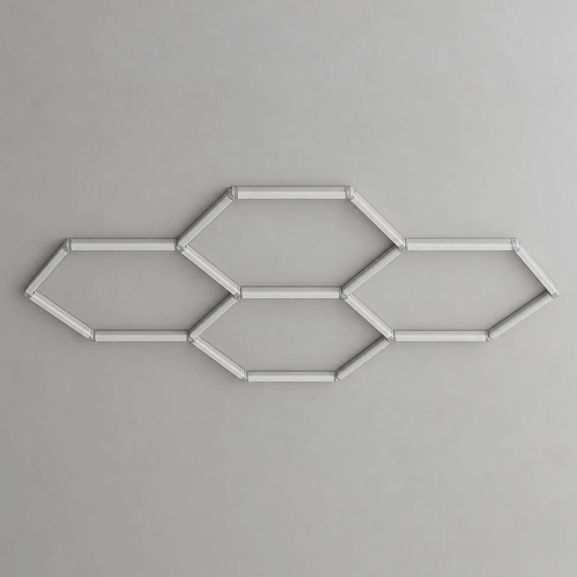 Lámpara LED hexagonal - 6500K - 4 hexágonos - 440cm