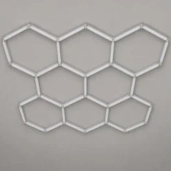 Lámpara LED hexagonal - 6500K - 8 hexágonos - 440cm
