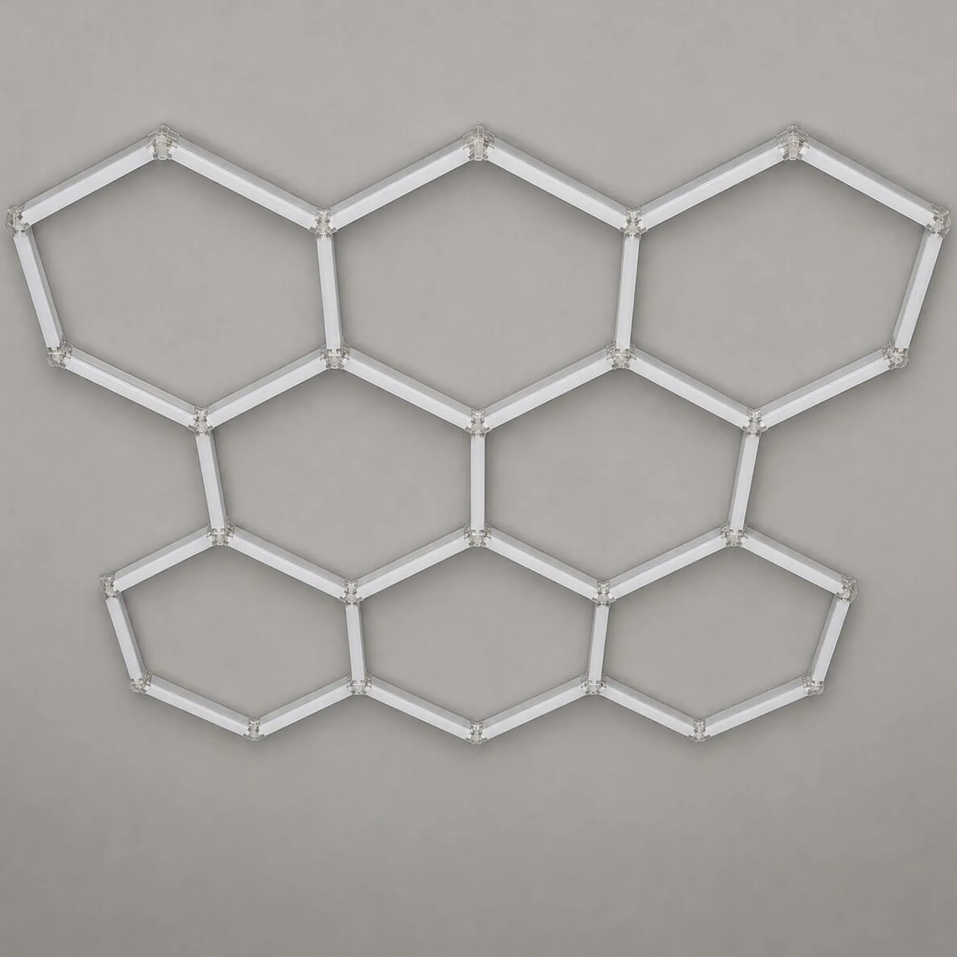 Lámpara LED hexagonal - 6500K - 8 hexágonos - 440cm