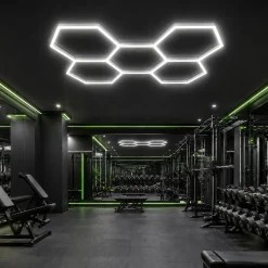 Lámpara LED hexagonal - 6500K - 5 hexágonos - 440cm