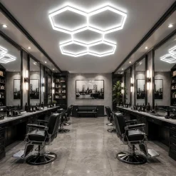 Lámpara LED hexagonal - 6500K - 5 hexágonos - 440cm