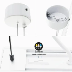 Lámpara lineal LED DOB CCT - 40W - 120cm - 120lm/W - PVC - Suspensión