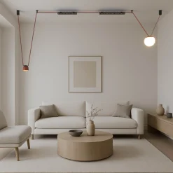 Lámpara lineal 540 para sistema "Axia" - 20W - 48V - Luz cálida