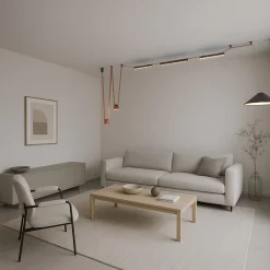 Lámpara lineal 540 para sistema "Axia" - 20W - 48V - Luz cálida