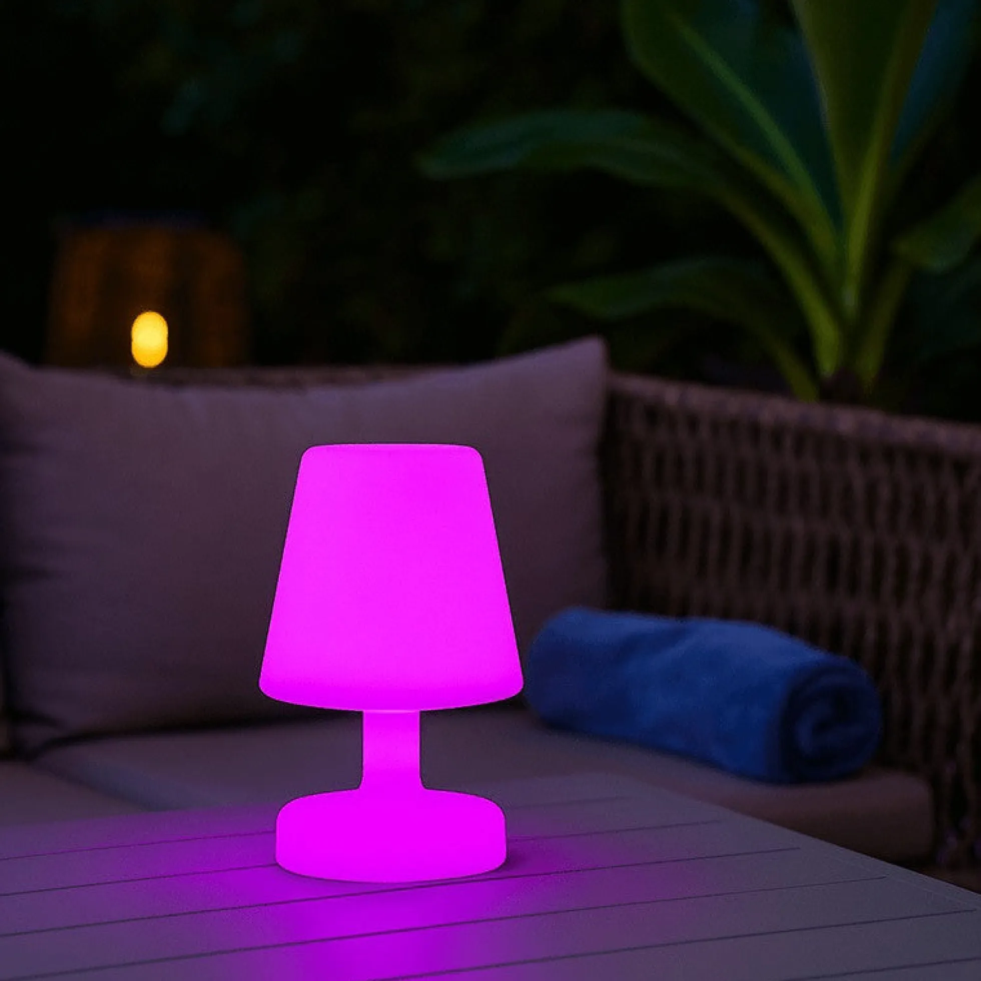 Lámpara luminosa LED RGBW - 6W - Recargable