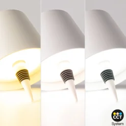 Lámpara para botellas LED CCT portátil - Táctil - Ø105 mm