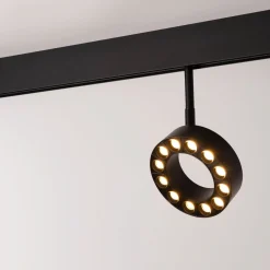 Luminaria circular LED para carril magnético 48V - Ø11,5cm - 12W - CRI90 - UGR18 - OSRAM