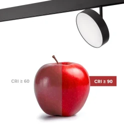 Luminaria circular LED para carril magnético 48V - Ø14.2cm - 18W - CRI90 - OSRAM