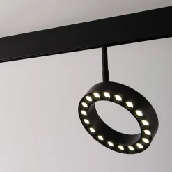 Luminaria circular LED para carril magnético 48V - Ø16cm - 18W - CRI90 - UGR18 - OSRAM