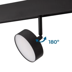 Luminaria circular LED para carril magnético 48V - Ø9.5cm - 12W - CRI90 - OSRAM