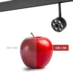 Luminaria circular LED para carril magnético 48V - Ø7cm - 6W - CRI90 - UGR18 - OSRAM
