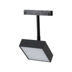 Luminaria cuadrada LED para carril magnético 48V - 9W - CRI90 - Chip OSRAM