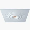 Luminaria de escayola con efecto onda trimless / integración - 20x20cm - GU10