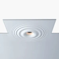 Luminaria de escayola con efecto onda trimless / integración - 20x20cm - GU10