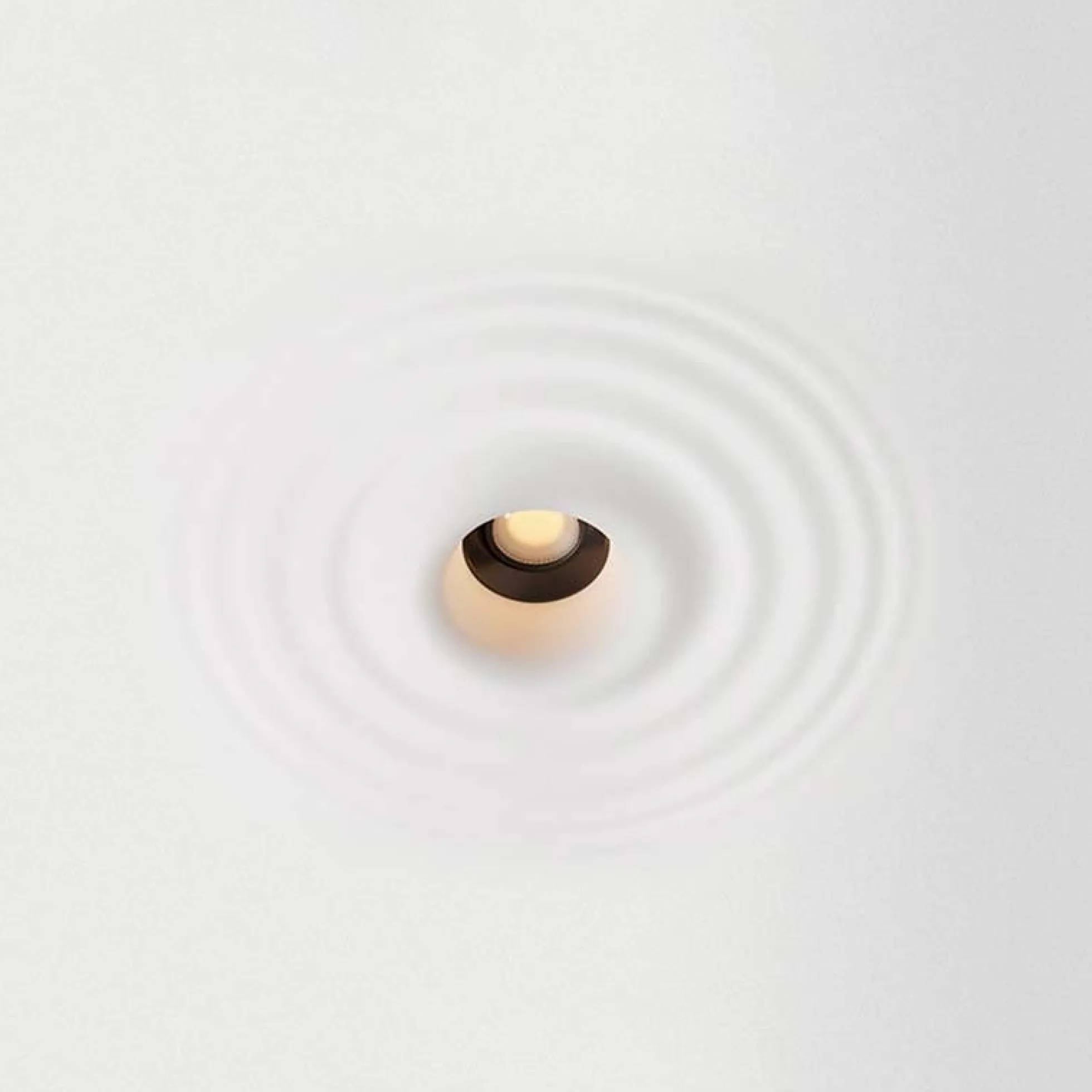 Luminaria de escayola con efecto onda trimless / integración - 20x20cm - GU10