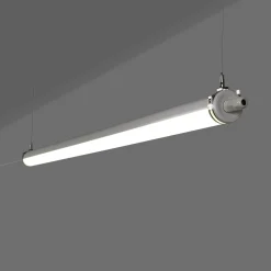 Luminaria estanca tubular para uso industrial - 150cm - 50W - 6900lm - IP65 - IK10