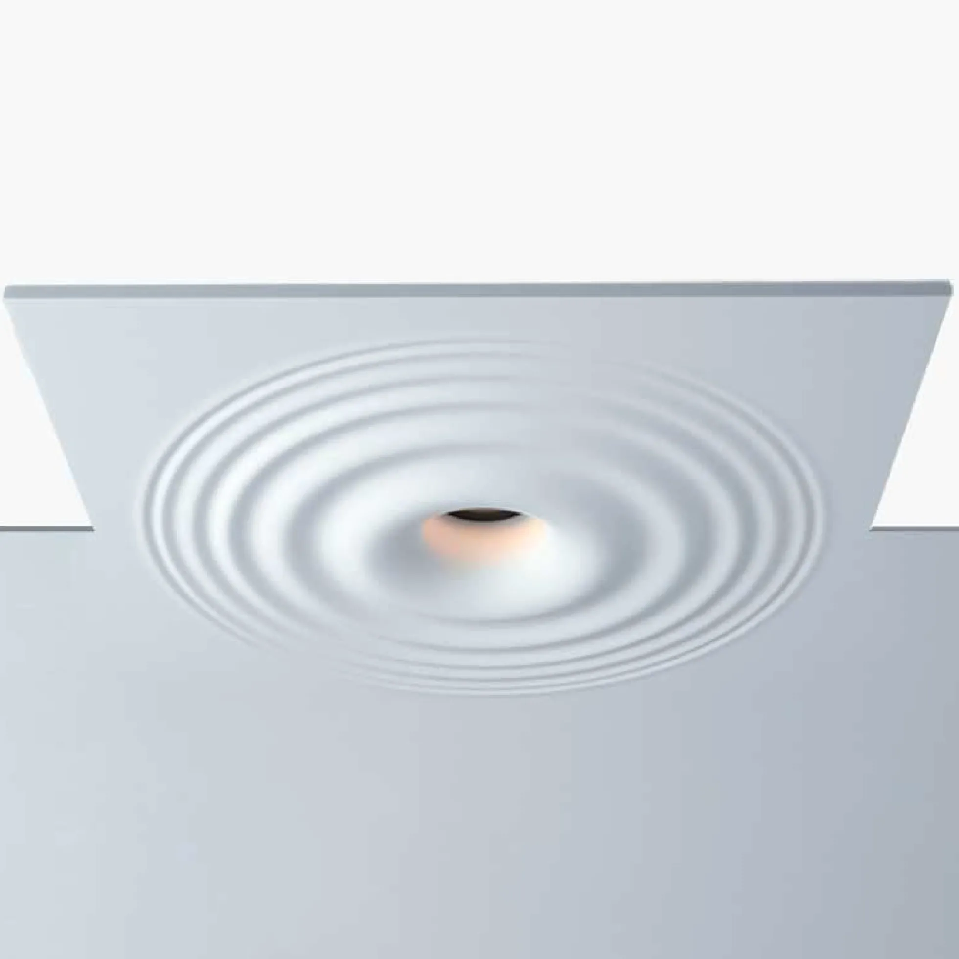 Luminaria integrable de escayola con efecto onda trimless / integración - 30x30cm - GU10