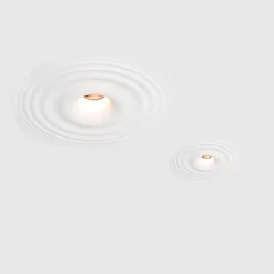 Luminaria integrable de escayola con efecto onda trimless / integración - 30x30cm - GU10