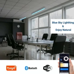 Luminaria lineal colgante "Blue Skylight" SMART - CCT - Efecto cielo - 48W - UGR16