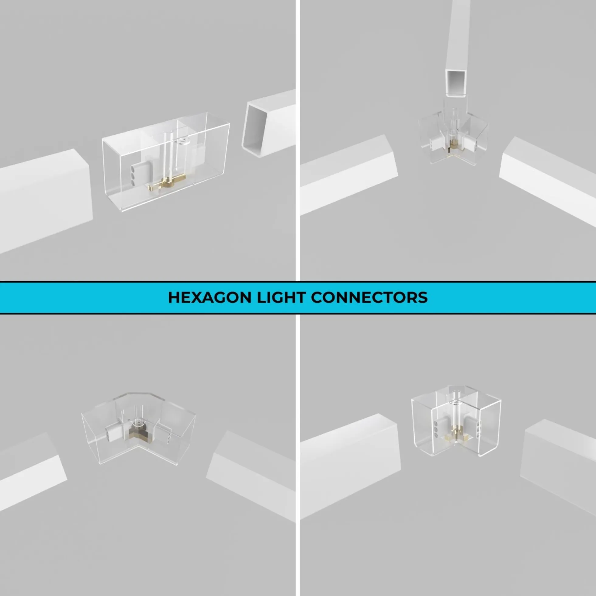 Luminaria Lineal de 120 cm – Diseño Hexagonal Moderno y Minimalista