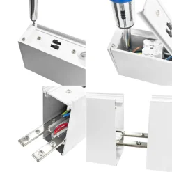 Luminaria lineal LED CCT - Bidireccional - Suspensión - Potencia ajustable 20W/30W/40W - 120cm - UGR 19