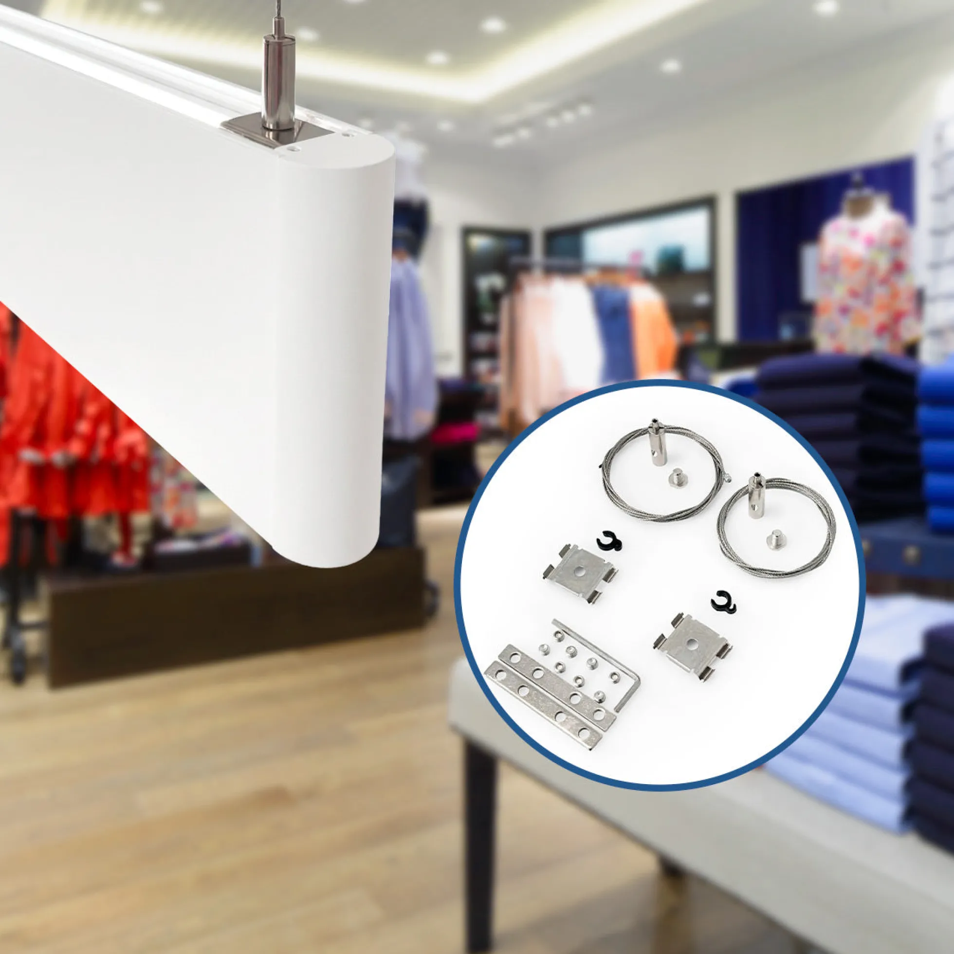 Luminaria lineal LED CCT - Bidireccional - Suspensión - Potencia ajustable 20W/30W/40W - 120cm - UGR 17