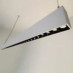 Luminaria lineal LED CCT - Suspensión/superficie - Potencia ajustable 20W/30W/40W - 120cm - UGR 17