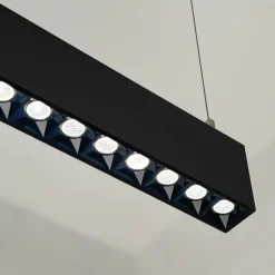 Luminaria lineal LED CCT - Suspensión/superficie - Potencia ajustable 20W/30W/40W - 120cm - UGR 17