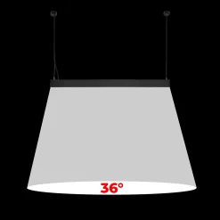 Luminaria lineal LED CCT - Suspensión/superficie - Potencia ajustable 20W/30W/40W - 120cm - UGR 17