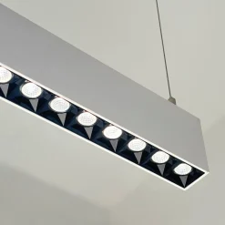 Luminaria lineal LED CCT - Suspensión/superficie - Potencia ajustable 20W/30W/40W - 120cm - UGR 17