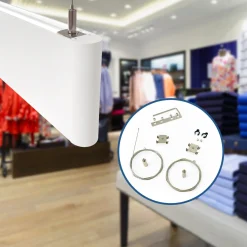Luminaria lineal LED CCT - Suspensión - Potencia ajustable 20W/30W/40W - 120cm - UGR 19