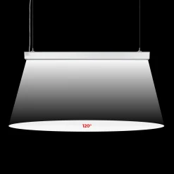 Luminaria lineal LED CCT - 40W - Suspensión / superficie - Potencia ajustable - 120cm